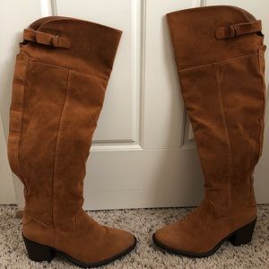 Over the Knee Camel Boots Never Been Worn